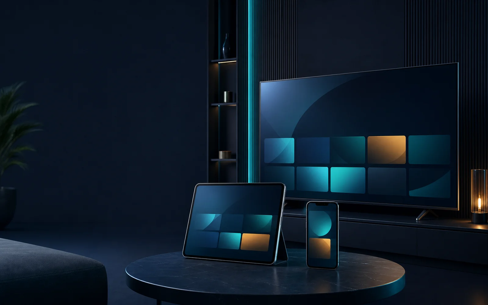 Téléviseur, tablette et smartphone compatibles avec un abonnement IPTV